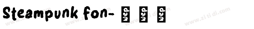 Steampunk fon字体转换